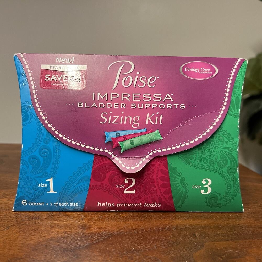 NOS 11 x Poise Impressa Bladder Support Tampons Variety Sizes 1, 2 & 3 Exp 2018